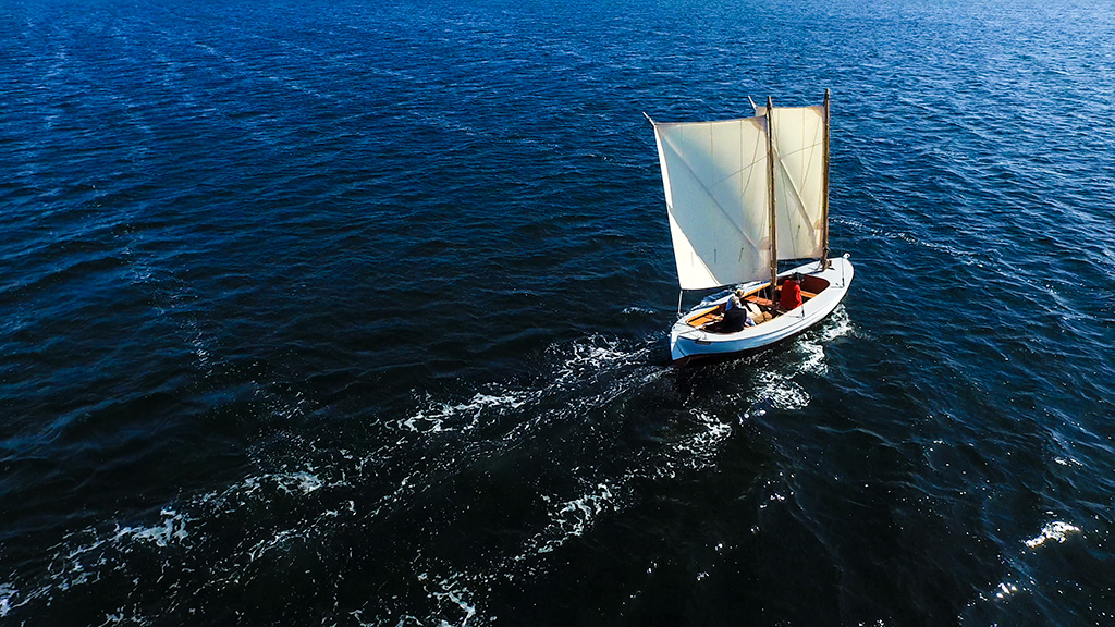 To-smakkejolle i Øhavet