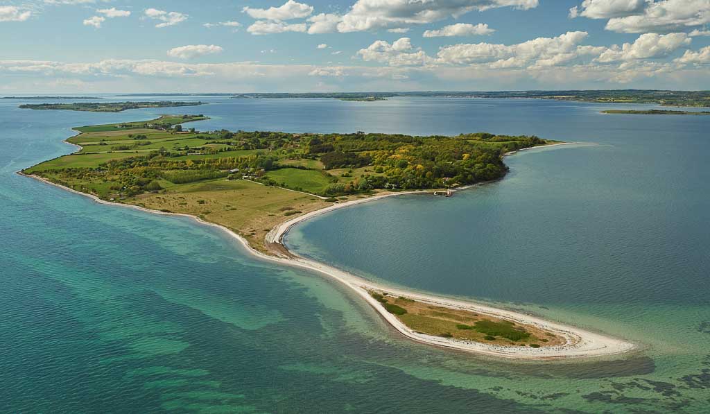 Avernakø seen from the Air. Geopark The South Funen Archipelago